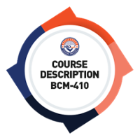 [WSQ-BCM-410] Course Description: Initiating BCM Program
