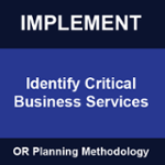 OR PM Implement Identify Critical Business Services